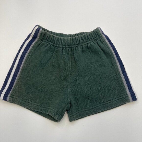 GAP Green Striped Boys Shorts Size 12-18M - Picture 1 of 3
